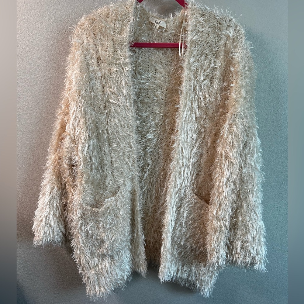 Fringe cardigan, size small, worn 1x